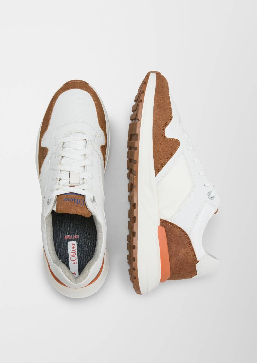 S.Oliver Sneaker mit Kontrast-Details Kostenlose Rückgabe