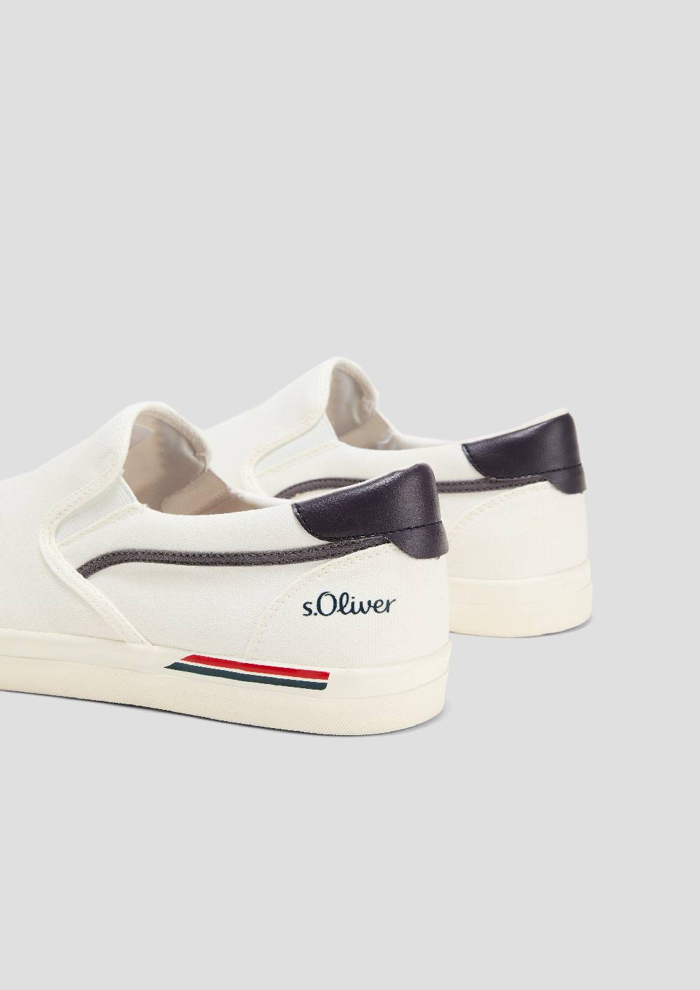 S.Oliver Textil-Slipper mit Gummisohle und Logo-Detail Speichern exportieren