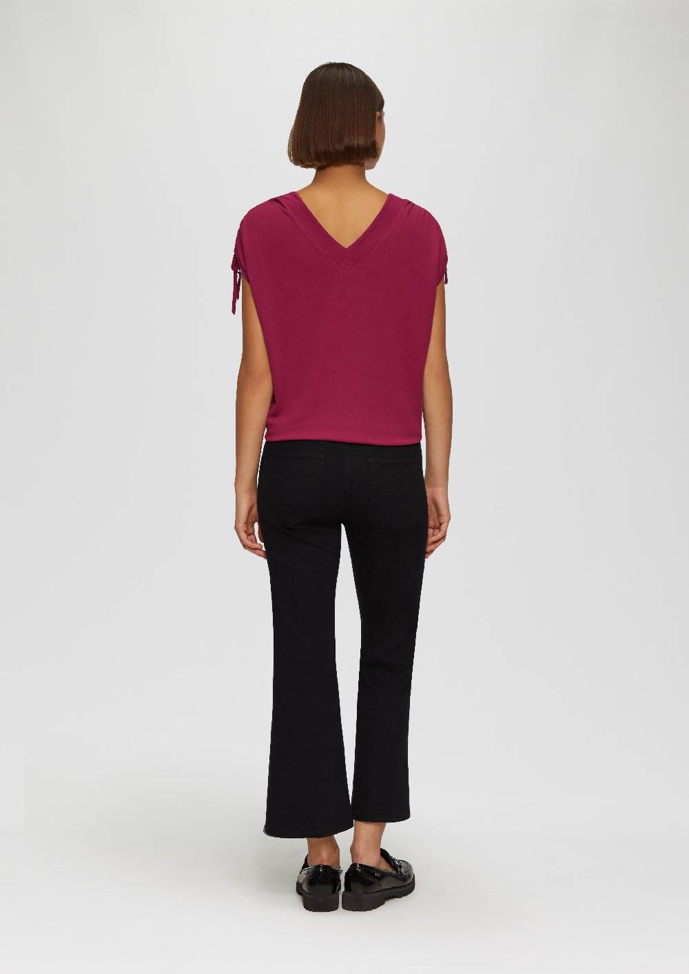 S.Oliver Cropped Jeans / Regular Fit / Mid Rise / Flared Leg Flash Sale