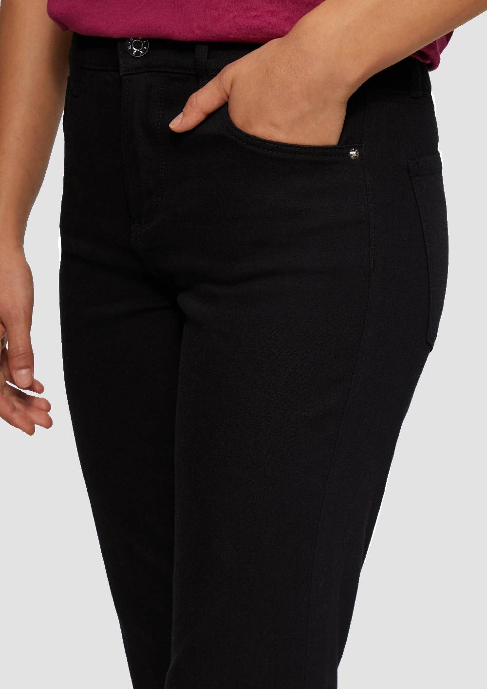 S.Oliver Cropped Jeans / Regular Fit / Mid Rise / Flared Leg Flash Sale