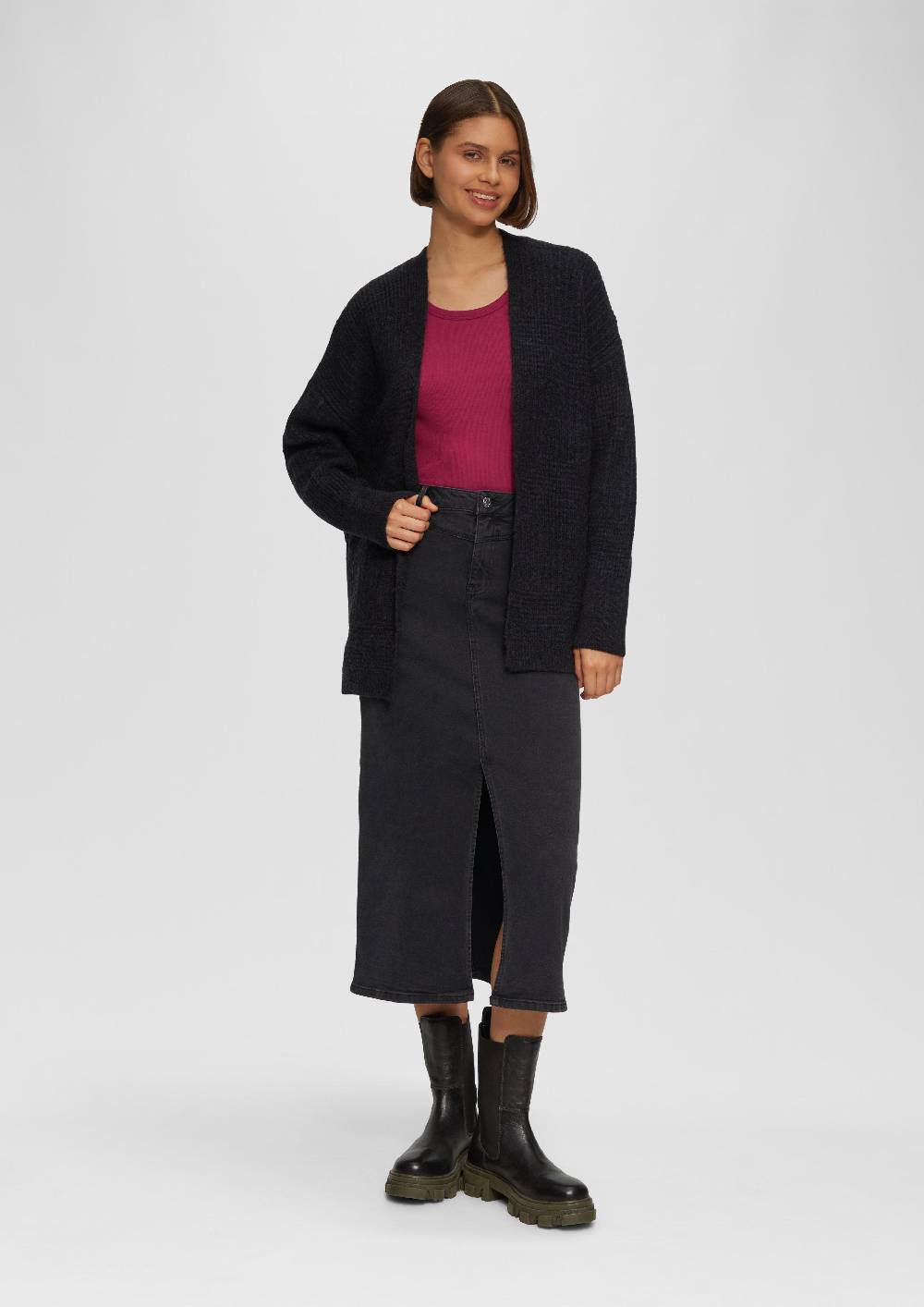 S.Oliver Jeansrock mit Sattelbund Begrenztes Angebot