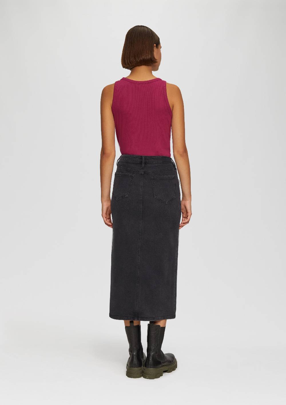 S.Oliver Jeansrock mit Sattelbund Begrenztes Angebot