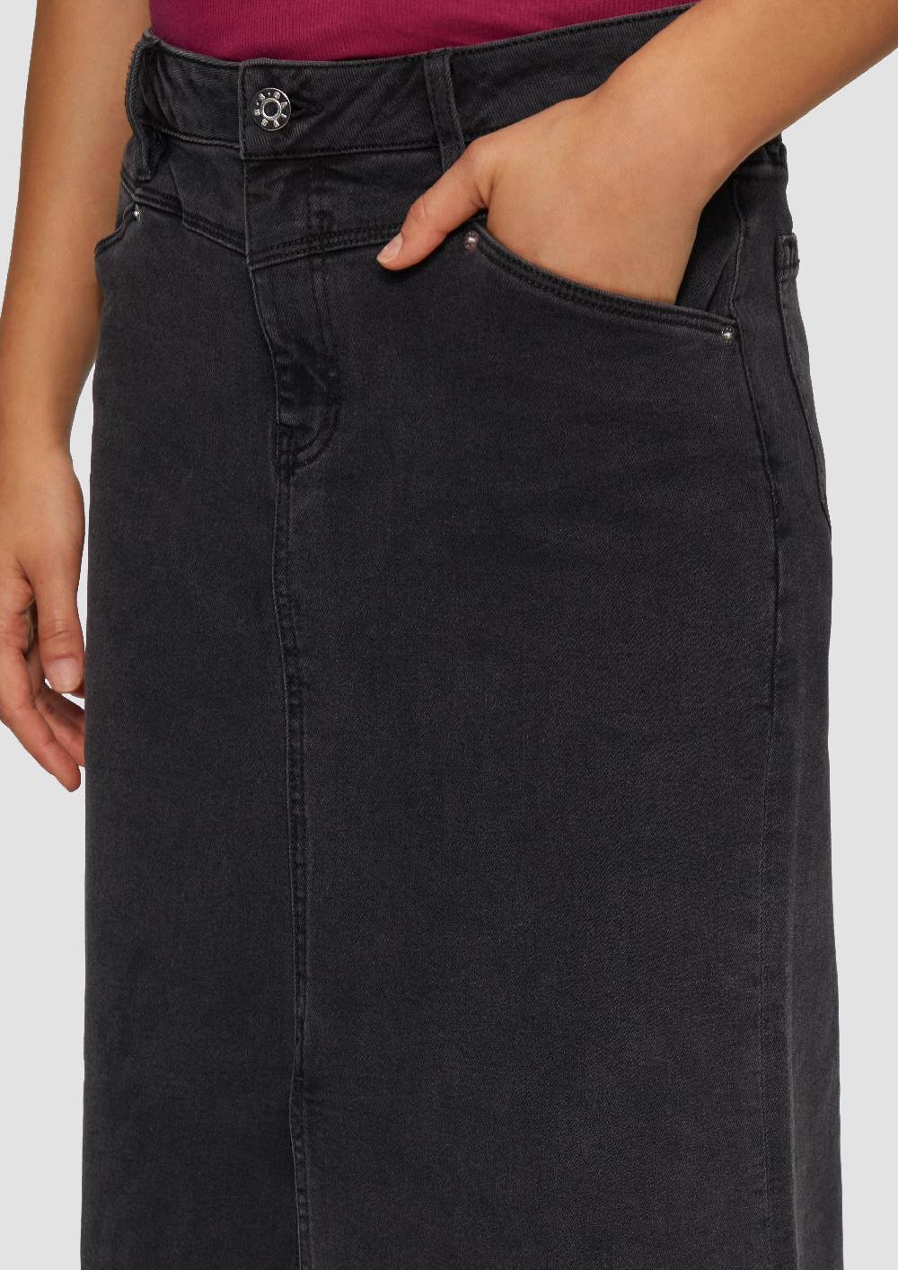 S.Oliver Jeansrock mit Sattelbund Begrenztes Angebot