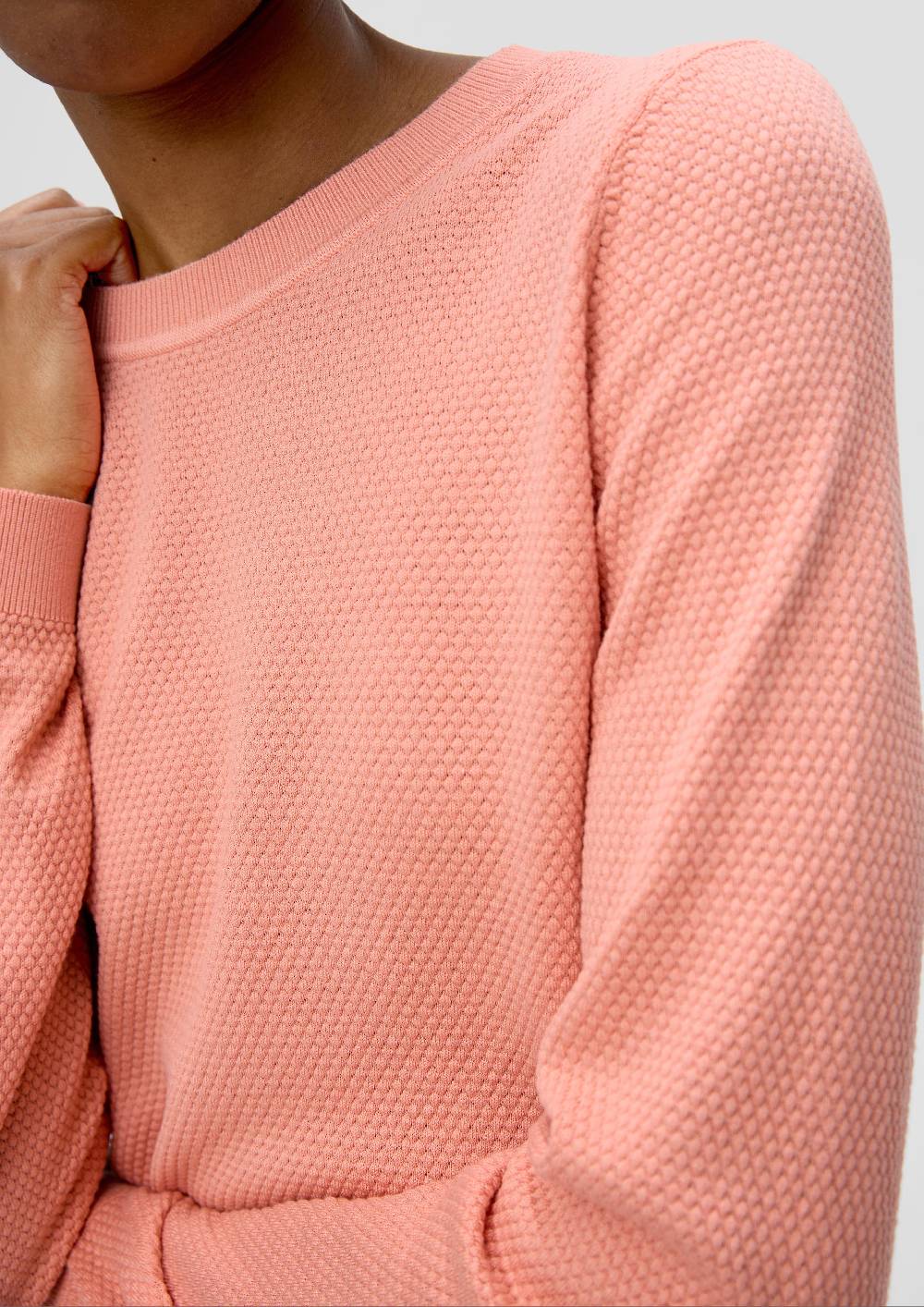 S.Oliver Strickpullover mit Dobby-Struktur Osterangebot