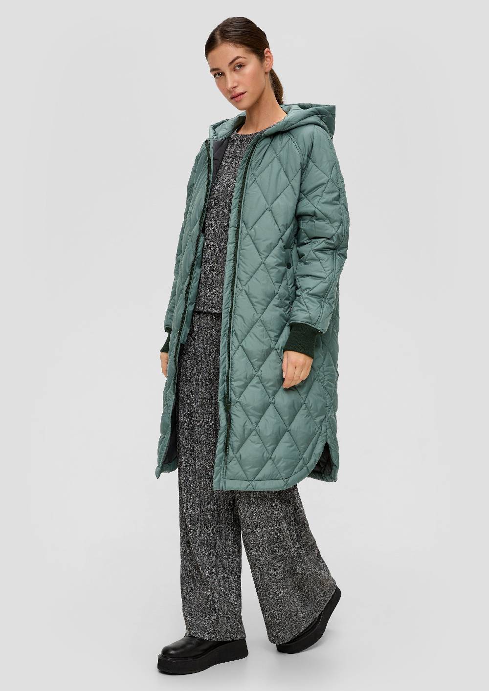 S.Oliver Oversize Mantel mit abgerundetem Saum Neueste Mode