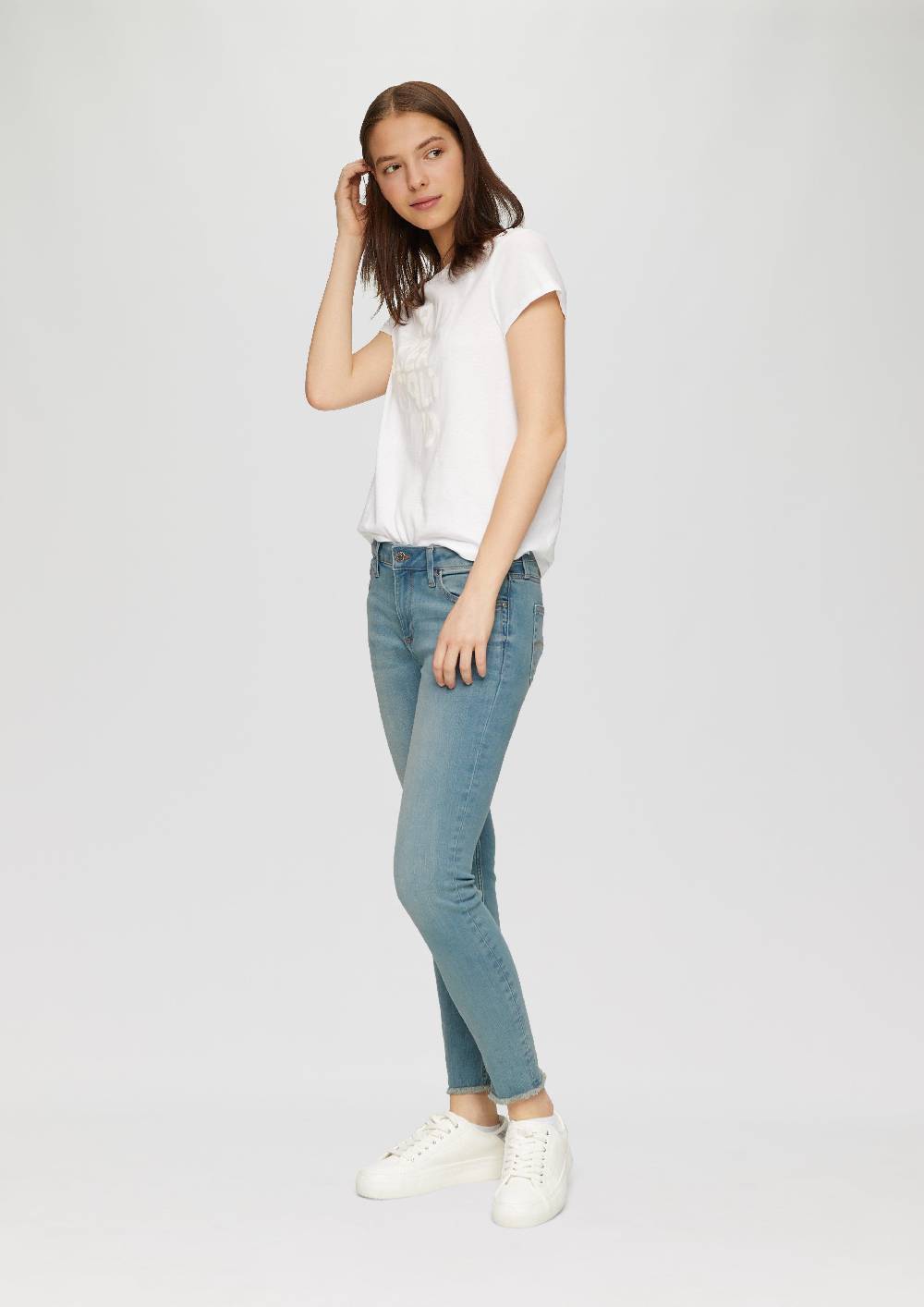 S.Oliver Ankle-Jeans Sadie / Mid Rise / Skinny Leg / Super Stretch Bestseller