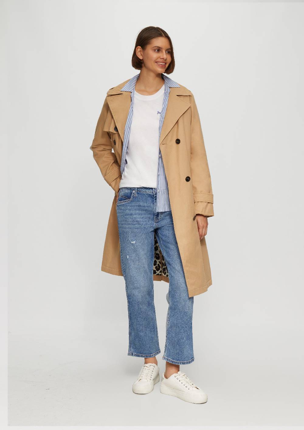 S.Oliver Cropped Jeans Karolin / Regular Fit / Mid Rise / Straight Leg Räumungsverkauf