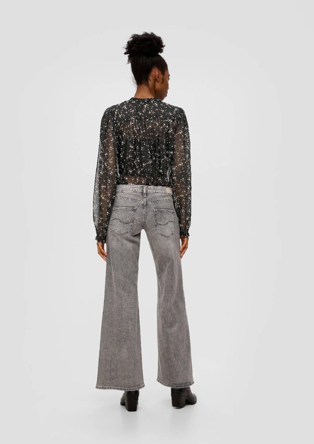 S.Oliver Chiffon-Bluse mit Knöpfen Letzte 3 Tage