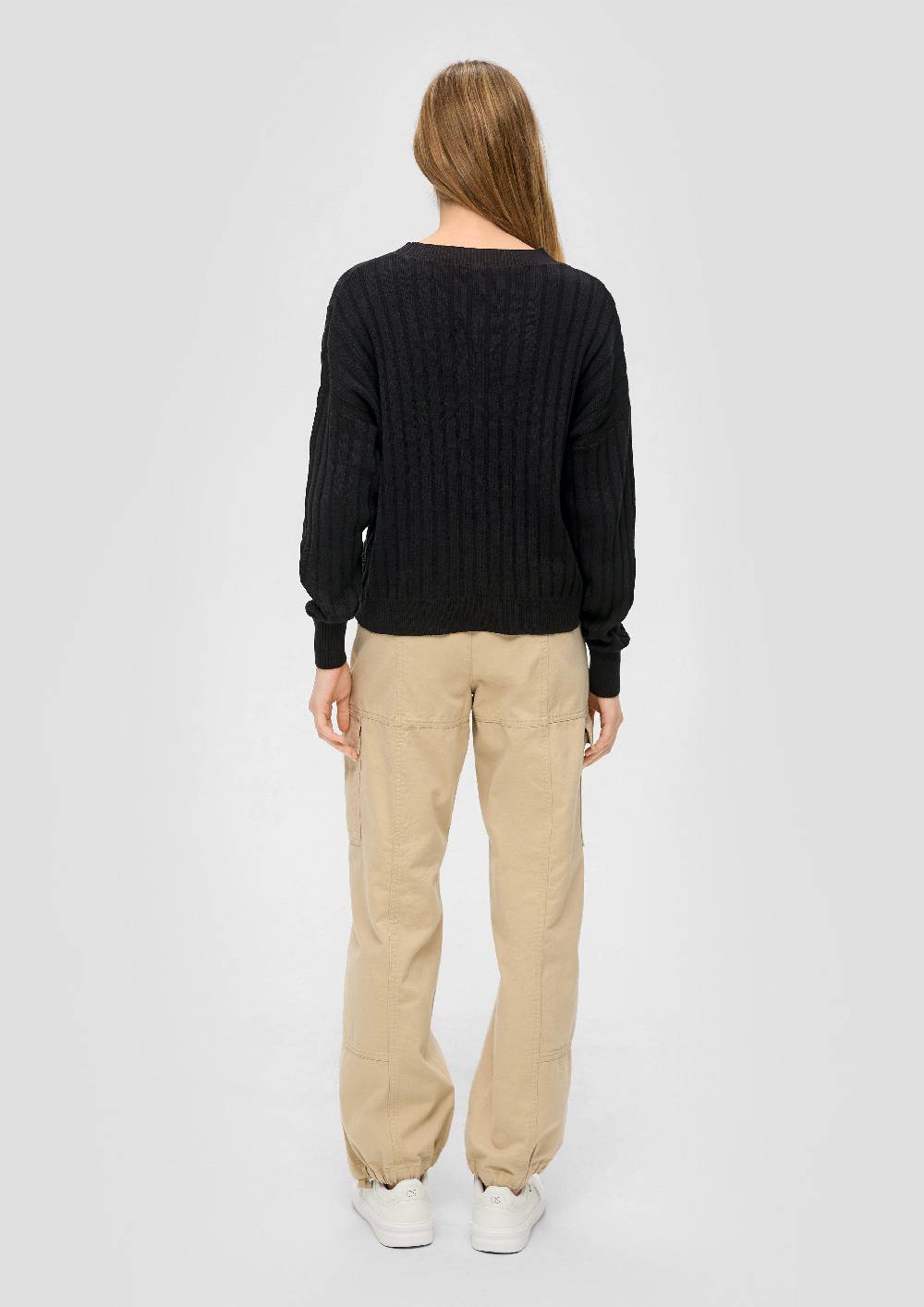 S.Oliver Weicher Strickpullover aus Baumwollmix Letzter Tag
