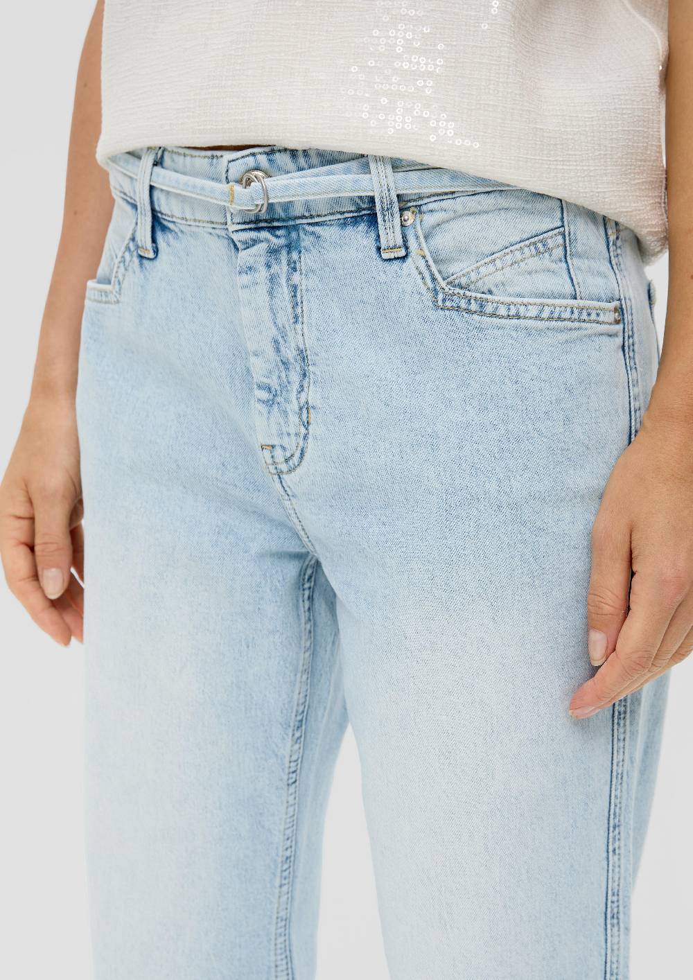 S.Oliver Cropped-Jeans Karolin / Regular Fit / Mid Rise / Straight Leg Bis zu 55% Rabatt