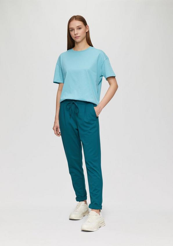S.Oliver Hose aus Interlock-Jersey mit schmal zulaufendem Bein Discount Store für neue Produkte