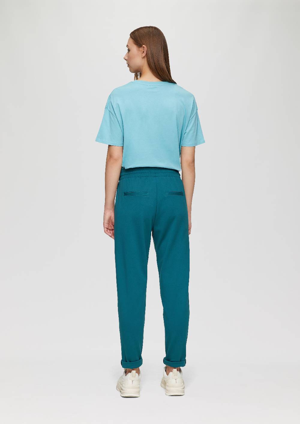 S.Oliver Hose aus Interlock-Jersey mit schmal zulaufendem Bein Discount Store für neue Produkte