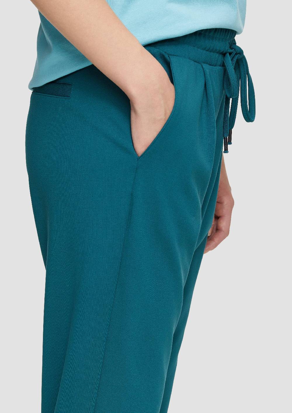 S.Oliver Hose aus Interlock-Jersey mit schmal zulaufendem Bein Discount Store für neue Produkte