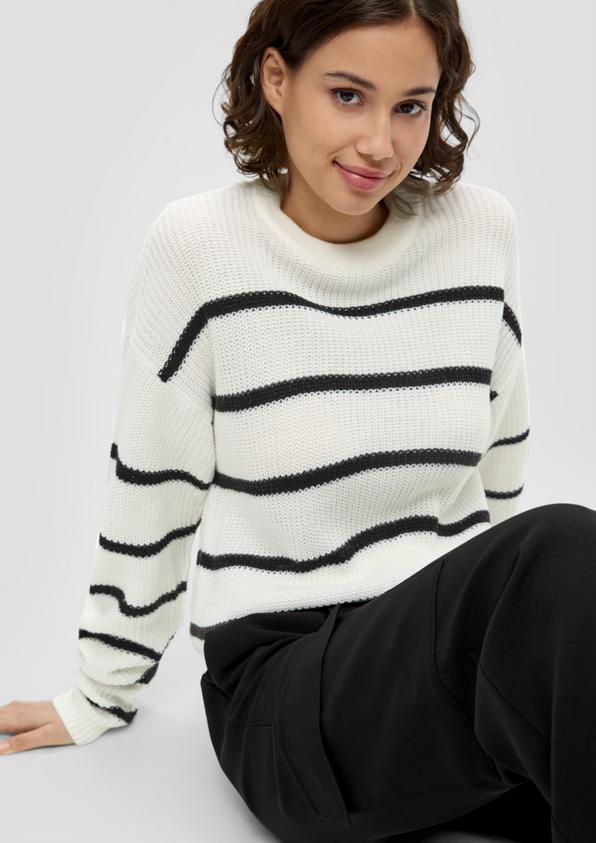 S.Oliver Leichter Sommerstrickpullover im Relaxed Fit Nur noch ein Tag übrig
