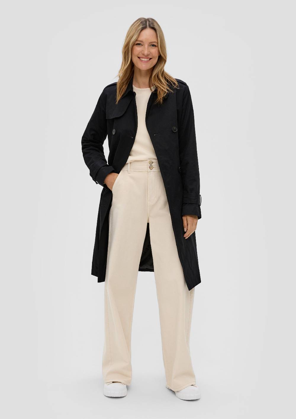 S.Oliver Langer Trench-Coat 50% Rabatt für begrenzte Zeit