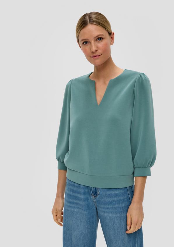S.Oliver Langarmshirt mit Tunika-Ausschnitt Outlet
