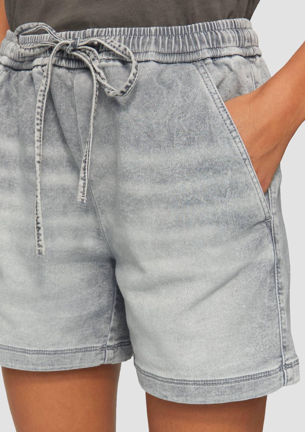 S.Oliver Jeans-Short / Mid Rise / Elastikbund Verkauf