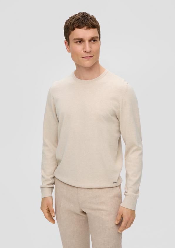 S.Oliver Strickpullover aus Seide mit Crew Neck Angebote