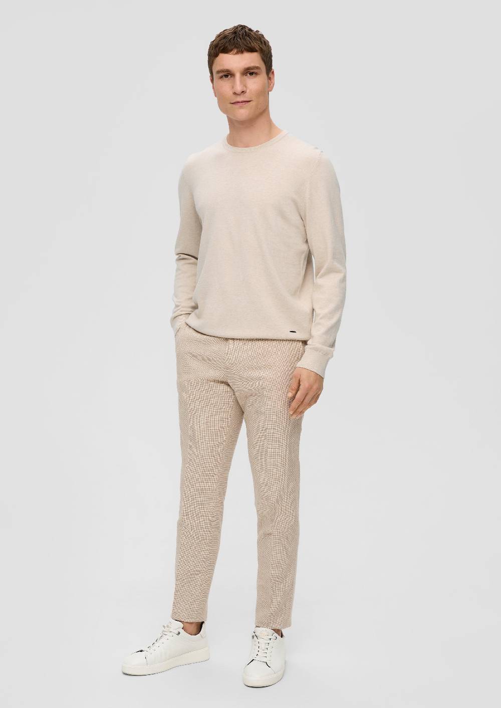 S.Oliver Strickpullover aus Seide mit Crew Neck Angebote
