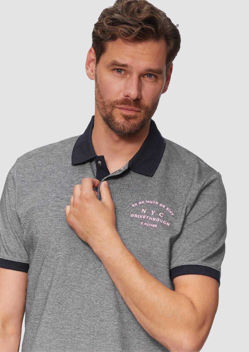 S.Oliver Poloshirt aus Baumwollpiqué mit Kontrast-Details Meist gekauft