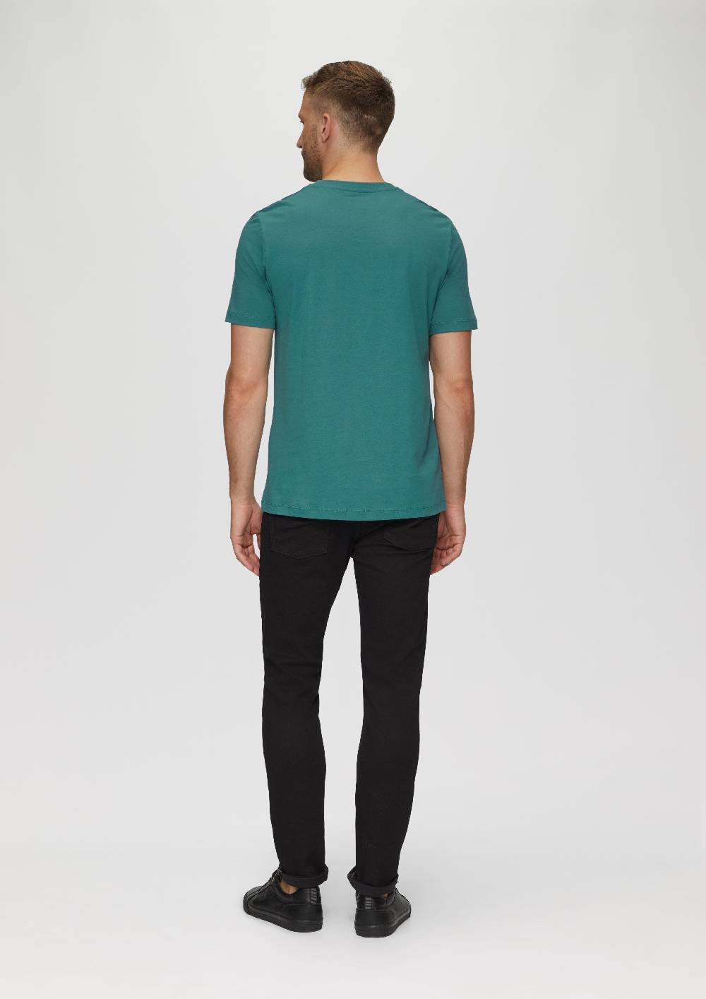 S.Oliver T-Shirt mit Logo-Motiven aus reiner Baumwolle Fabrik Onlineshop