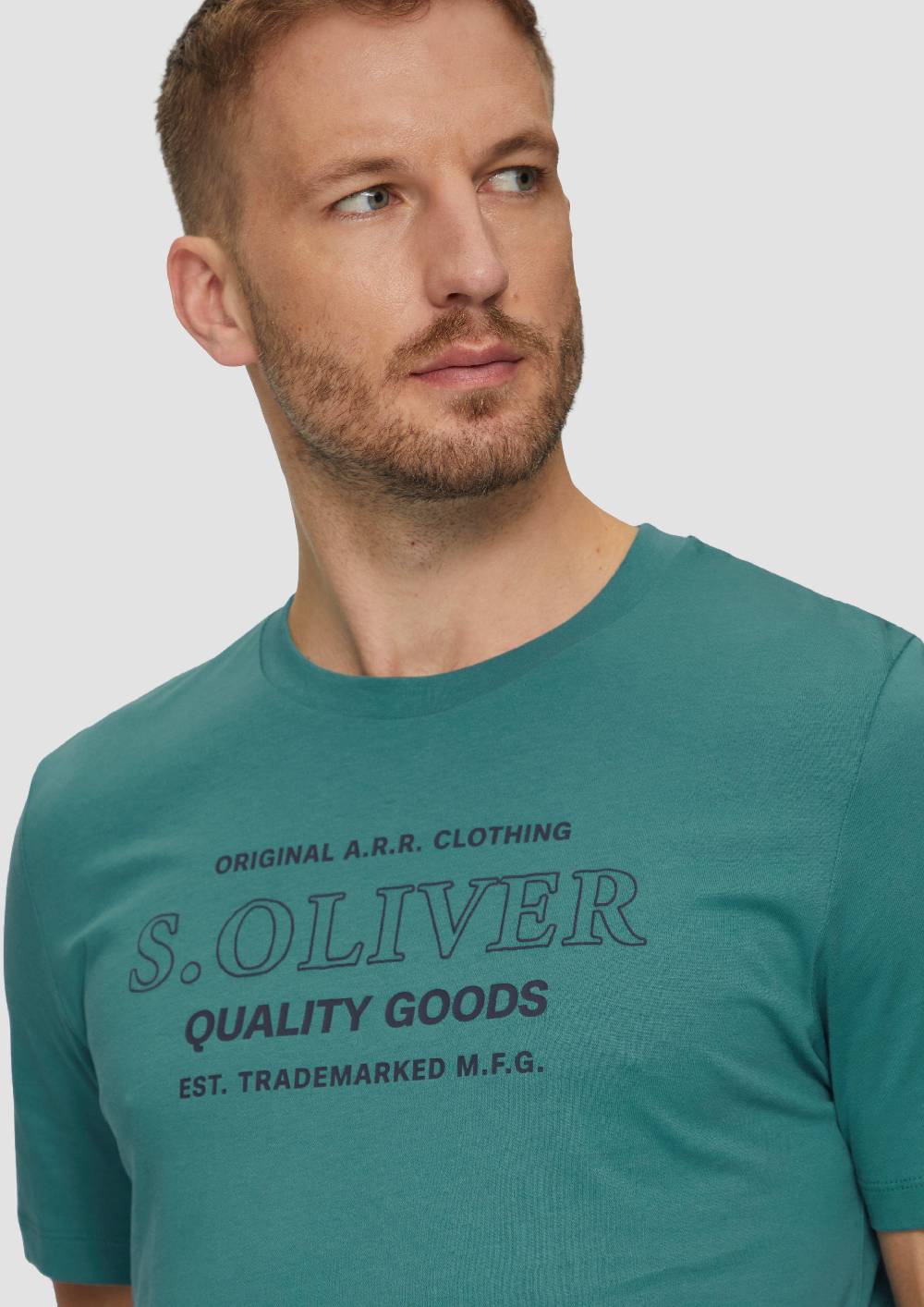 S.Oliver T-Shirt mit Logo-Motiven aus reiner Baumwolle Fabrik Onlineshop