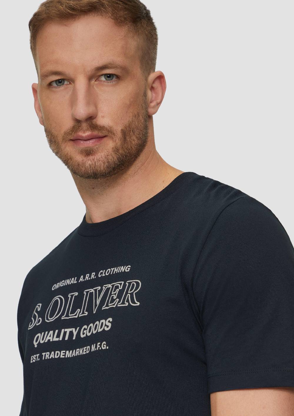 S.Oliver T-Shirt mit Logo-Motiven aus reiner Baumwolle Sonderangebot