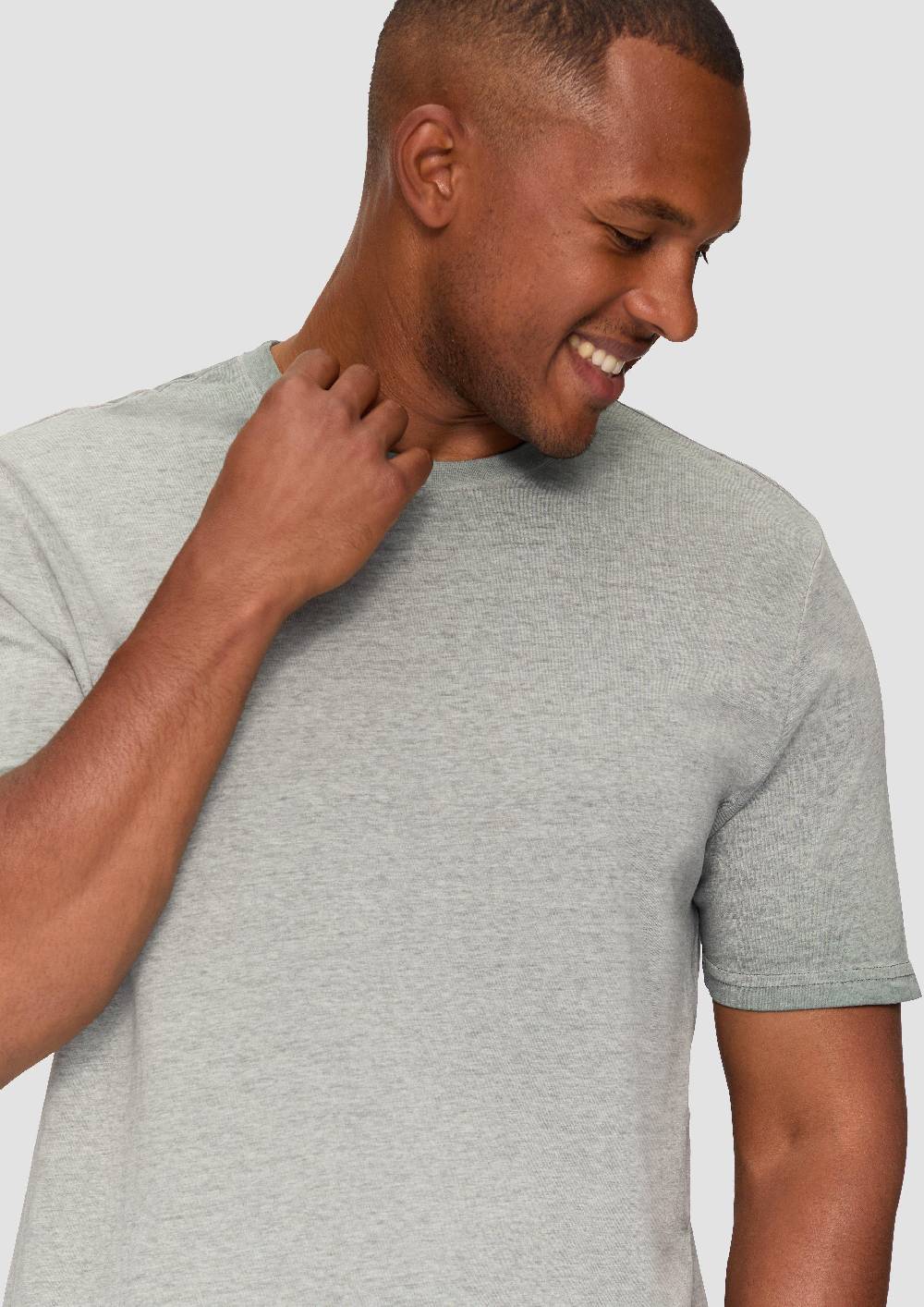 S.Oliver T-Shirt aus Baumwollmix mit Wascheffekt Großer Ausverkauf