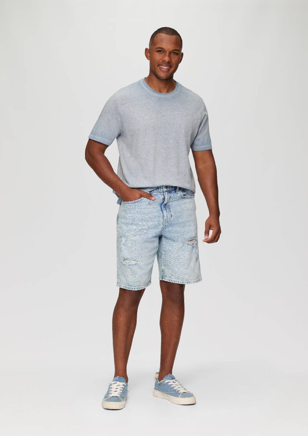 S.Oliver T-Shirt aus Baumwollmix mit Wascheffekt Flash Sale