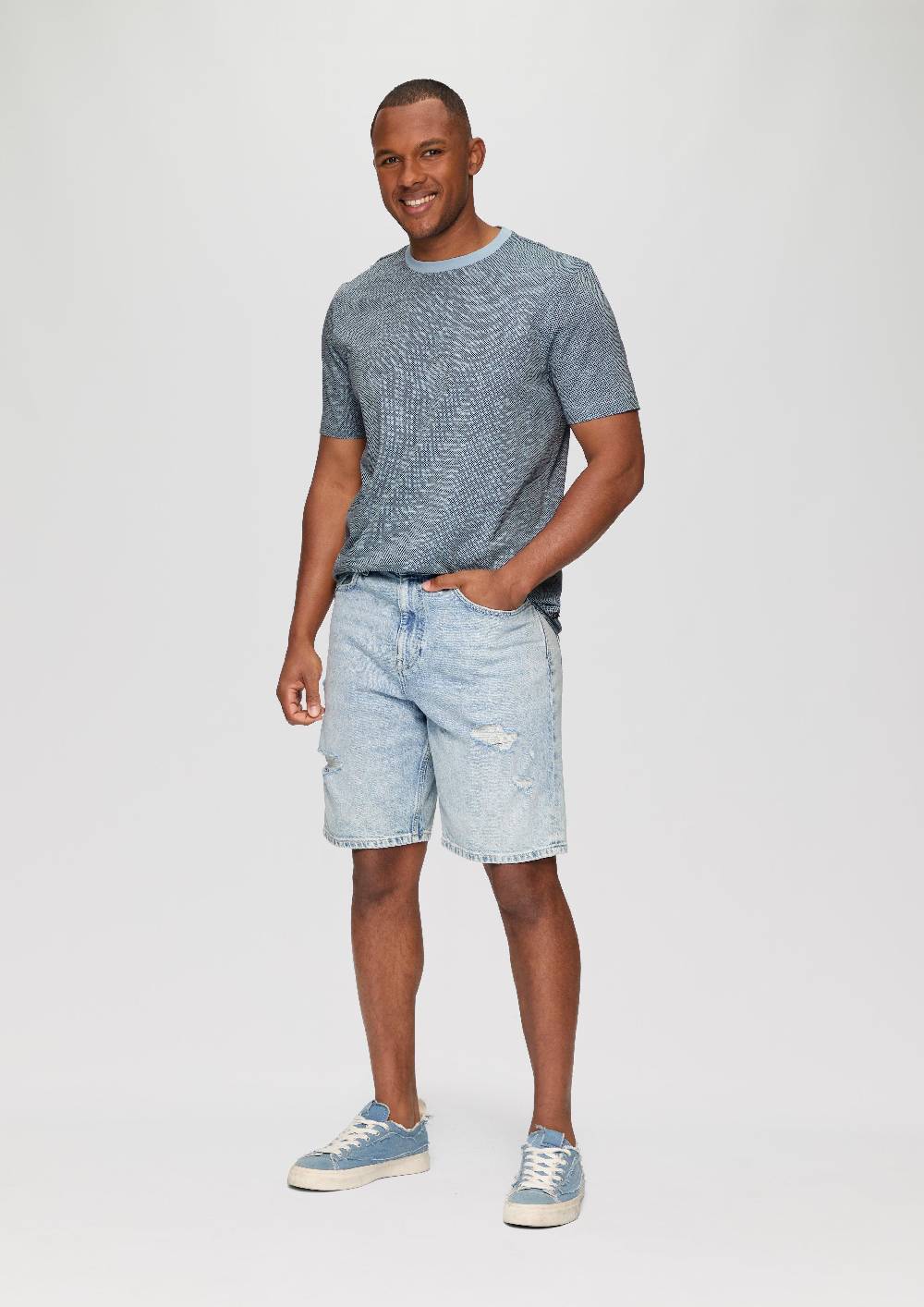 S.Oliver T-Shirt mit All-over-Print Online Shopping