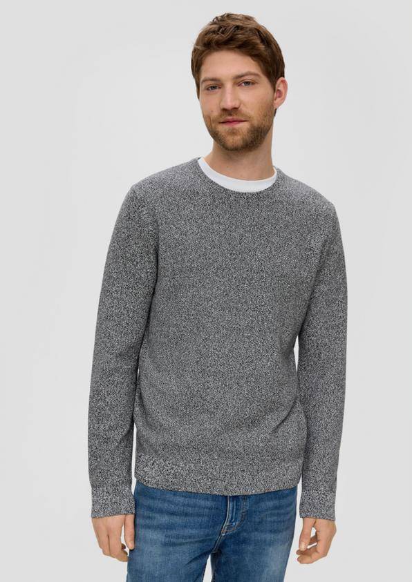 S.Oliver Feinstrickpullover mit Crew Neck Weihnachtsangebot
