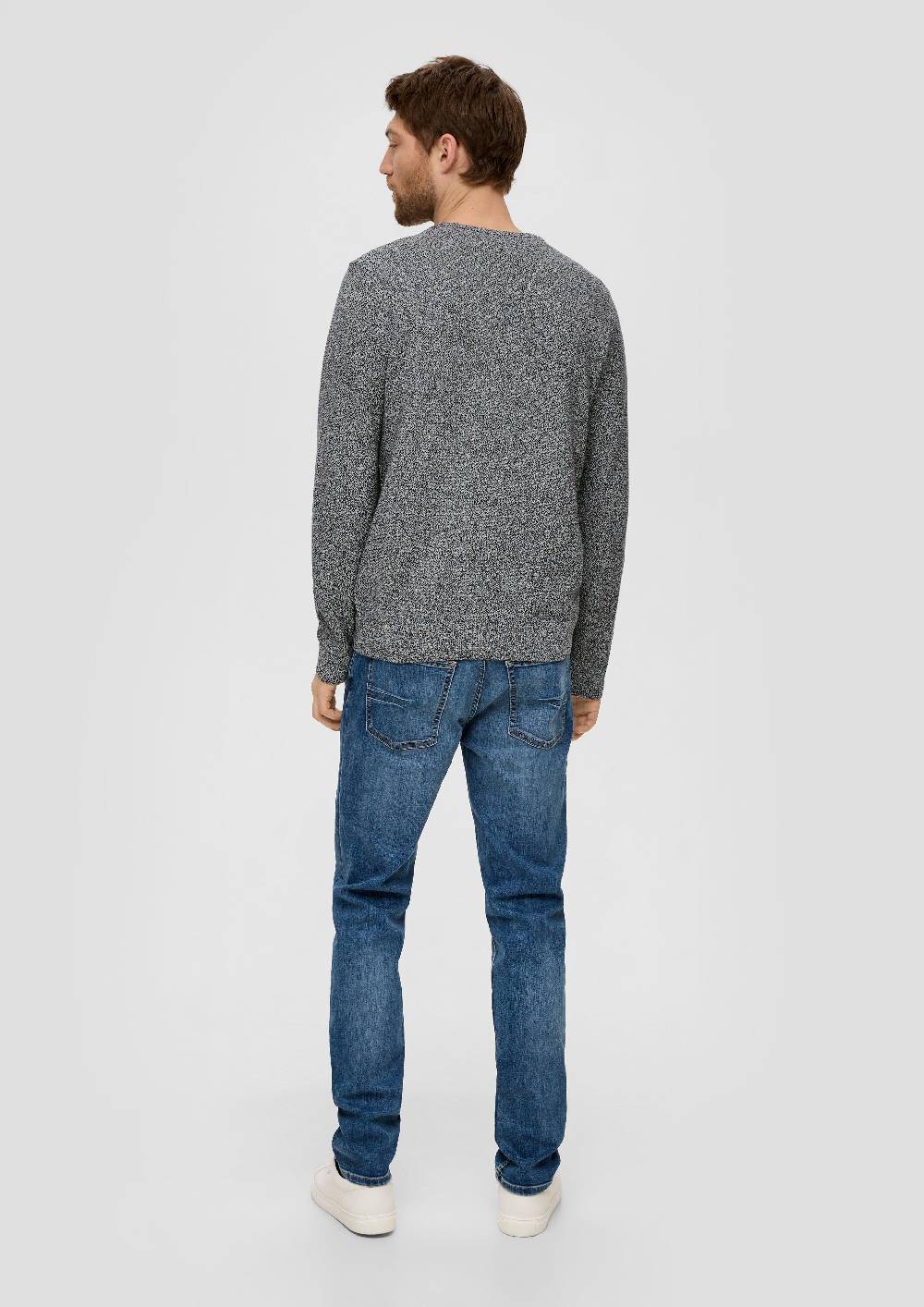 S.Oliver Feinstrickpullover mit Crew Neck Weihnachtsangebot