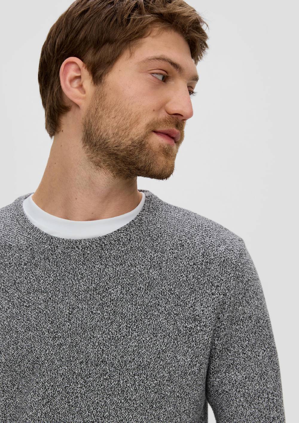 S.Oliver Feinstrickpullover mit Crew Neck Weihnachtsangebot