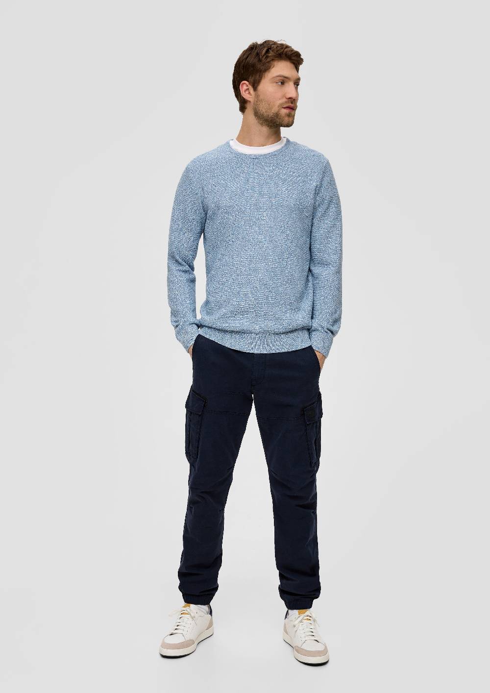 S.Oliver Feinstrickpullover mit Crew Neck Muttertagsangebot