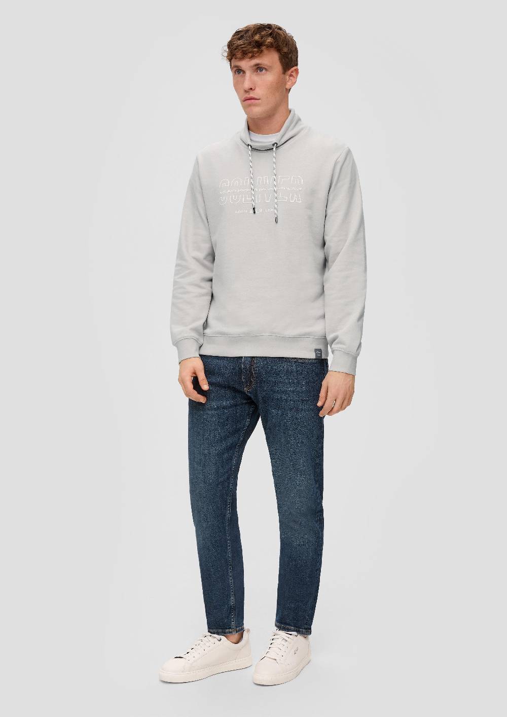S.Oliver Sweatshirt mit Logo-Print Vatertagsangebot