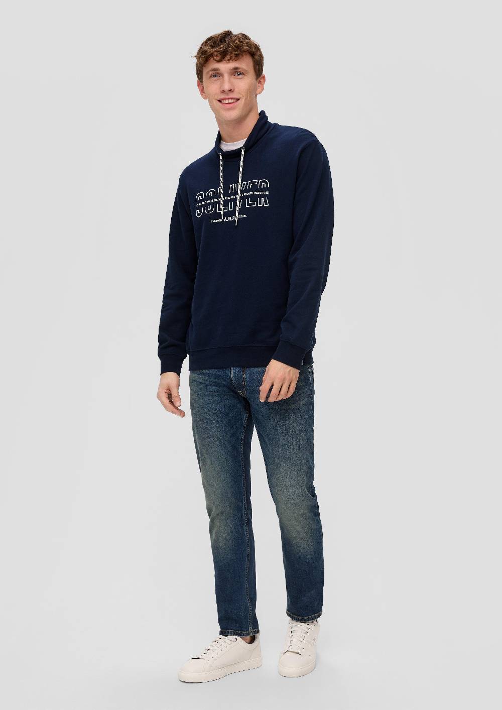 S.Oliver Sweatshirt mit Logo-Print Valentinstagsangebot