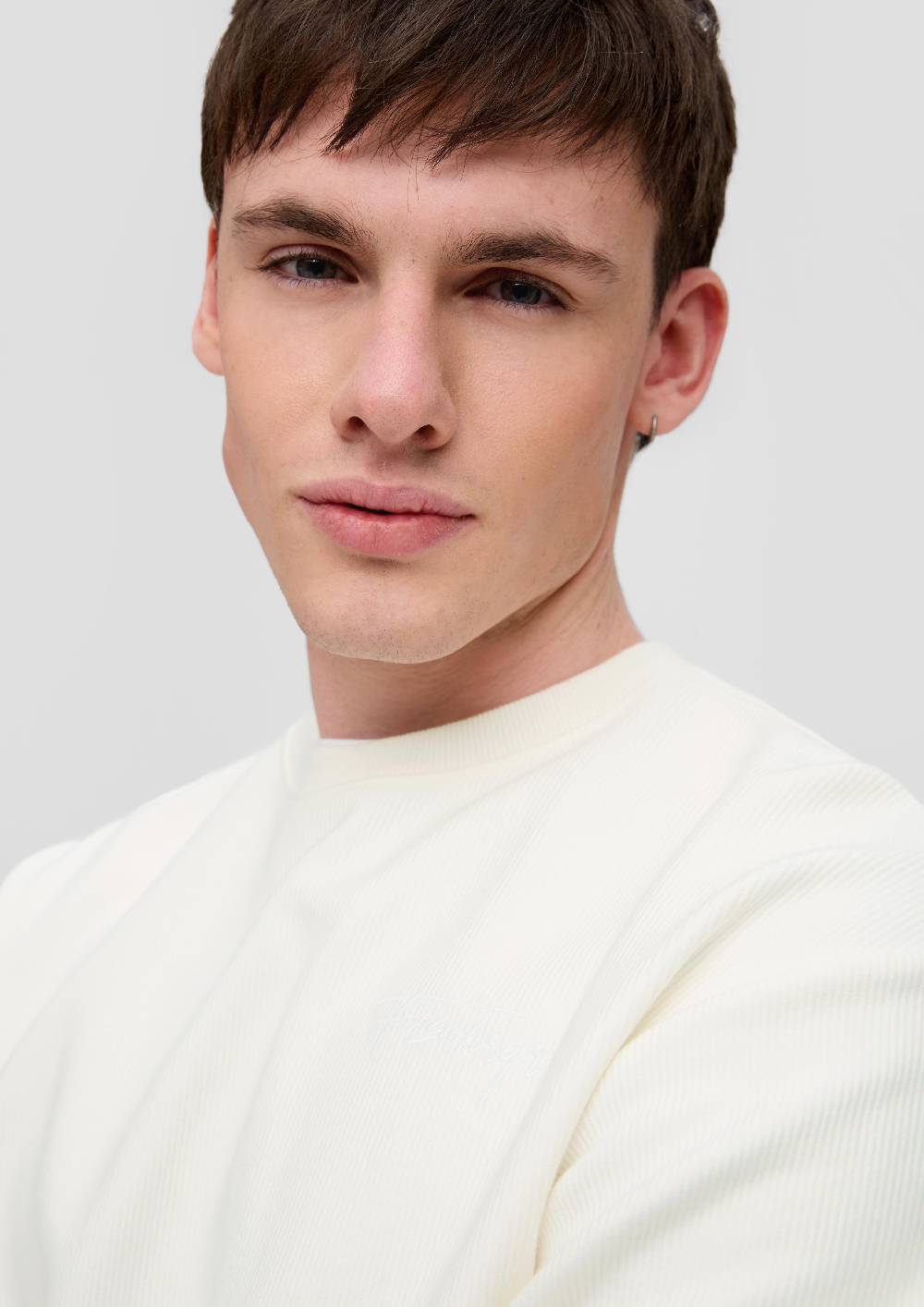 S.Oliver Sweatshirt mit Rippstruktur Top Angebot
