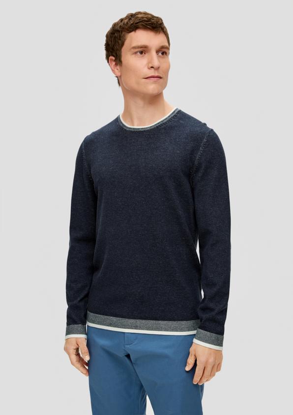 S.Oliver Strickpullover in melierter Optik Online Outlet