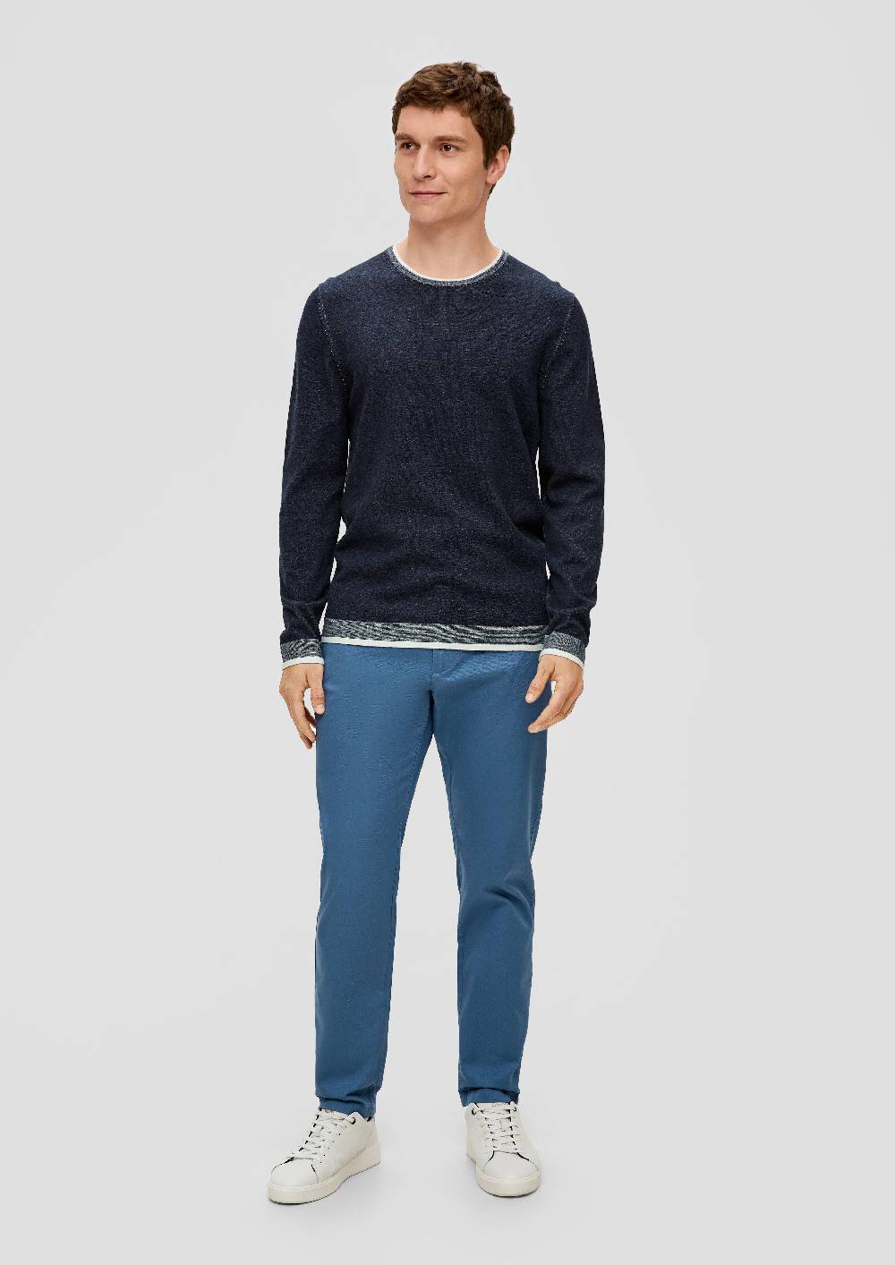 S.Oliver Strickpullover in melierter Optik Online Outlet