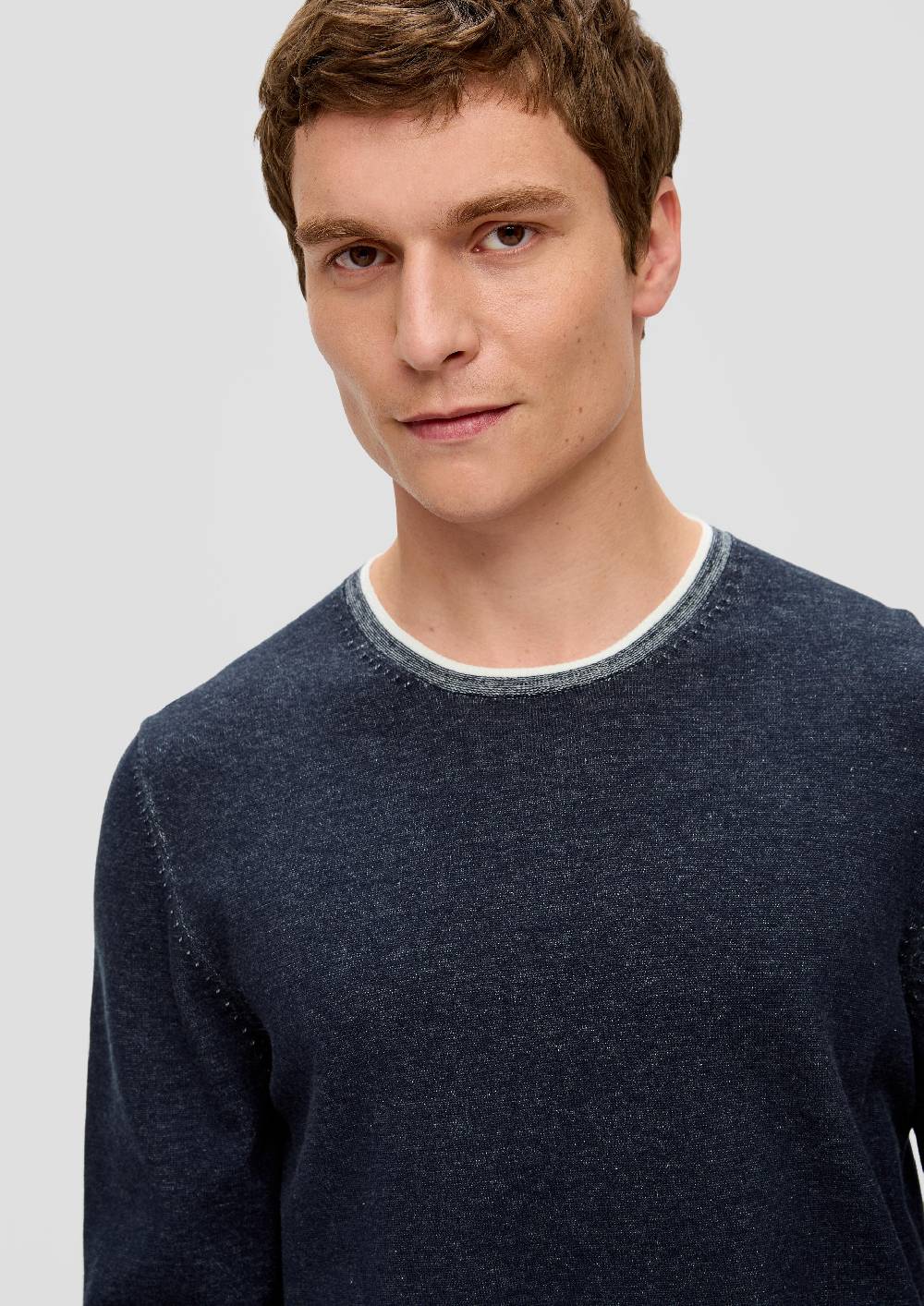 S.Oliver Strickpullover in melierter Optik Online Outlet