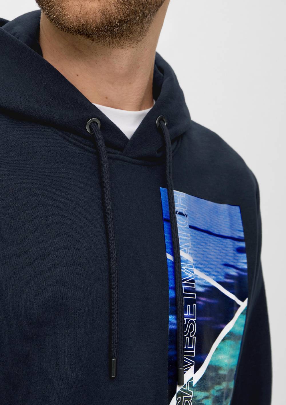 S.Oliver Kapuzensweater mit Labelprint Große Rabatte