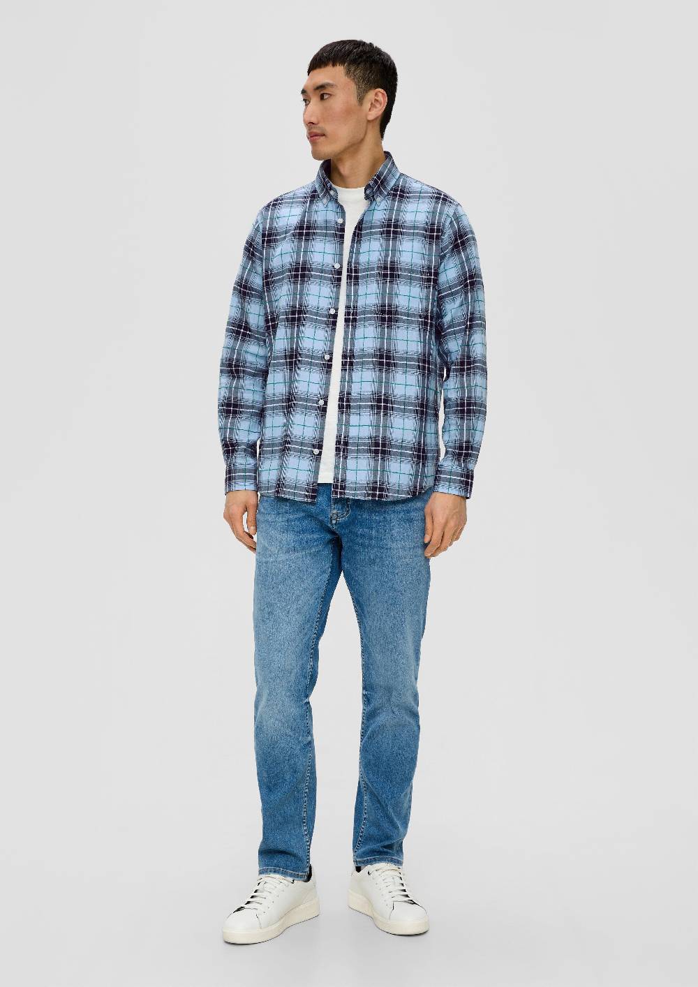 S.Oliver Regular: Langarmhemd mit Button-down-Kragen Letzte 2 Tage