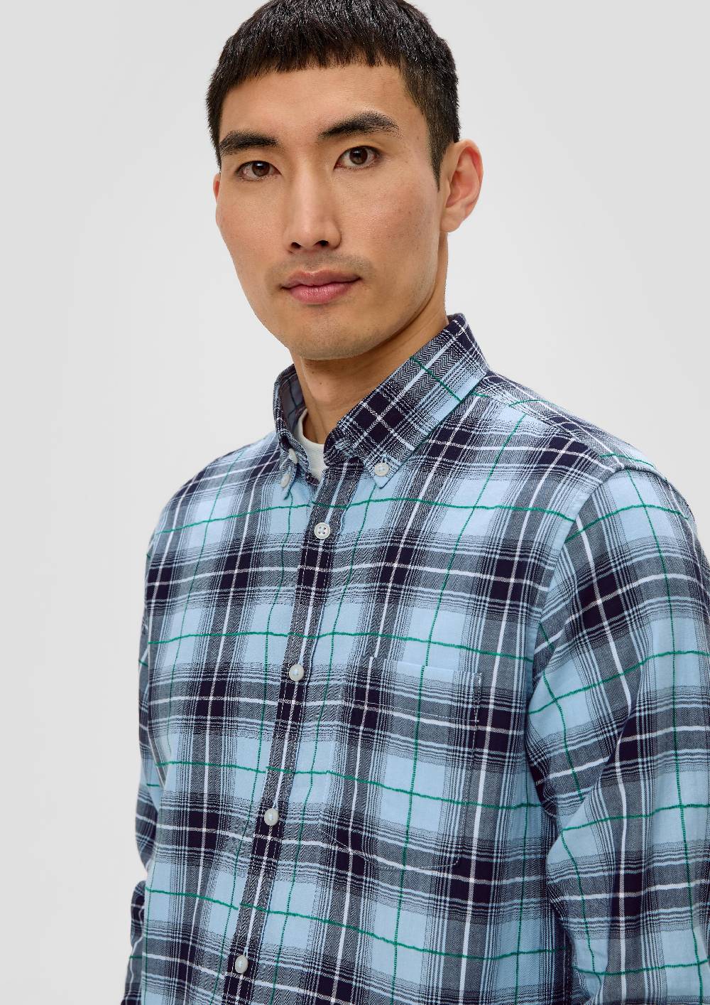 S.Oliver Regular: Langarmhemd mit Button-down-Kragen Letzte 2 Tage