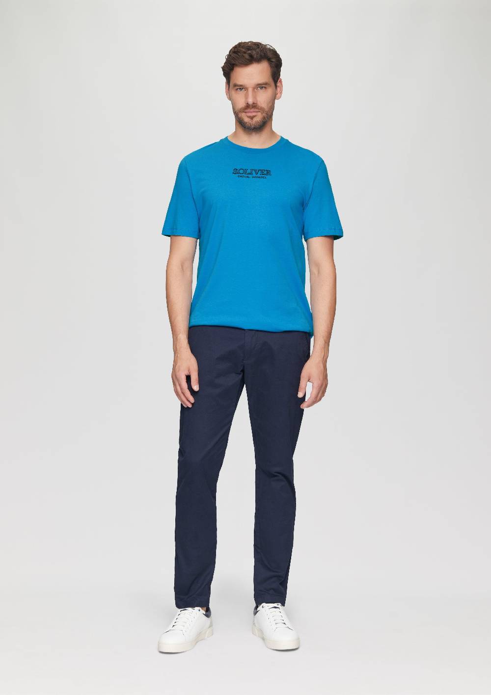 S.Oliver T-Shirt mit Logo-Motiven aus reiner Baumwolle Bis zu 50% Rabatt