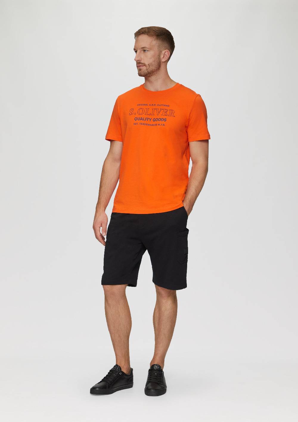S.Oliver T-Shirt mit Logo-Motiven aus reiner Baumwolle Bis zu 60% Rabatt