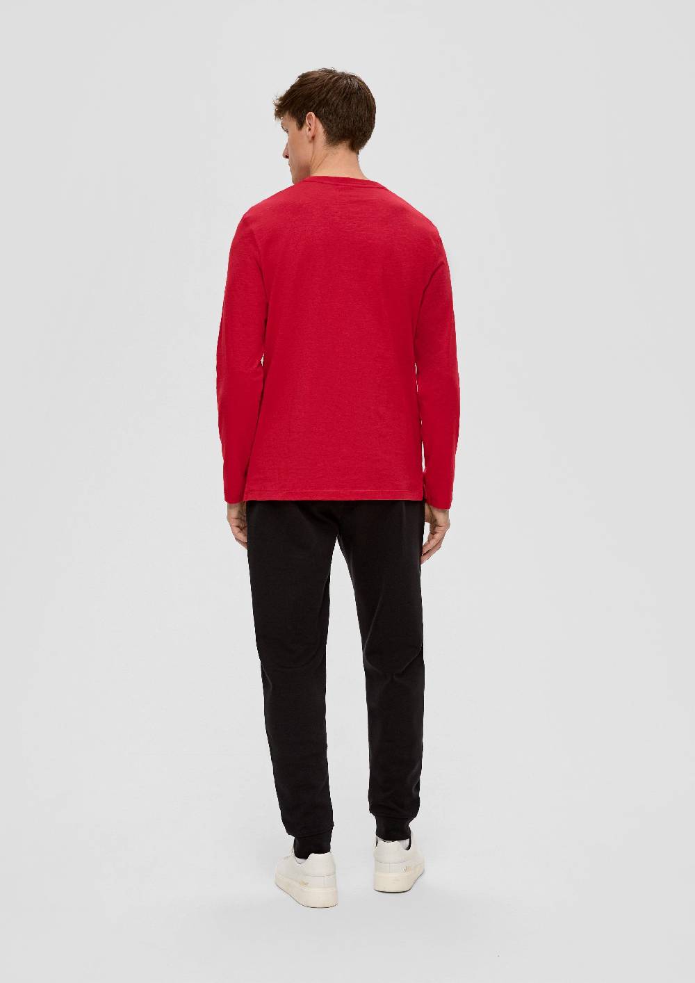 S.Oliver Longsleeve mit Flammgarnstruktur Im Verkauf