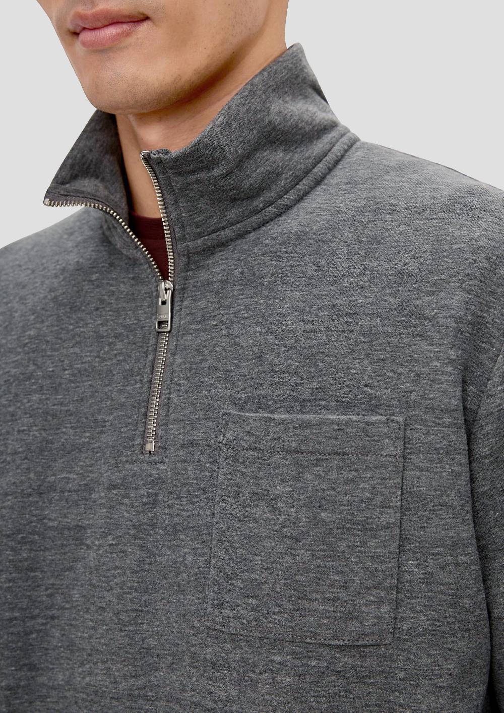 S.Oliver Sweatshirt mit Brusttasche 50% Rabatt für begrenzte Zeit