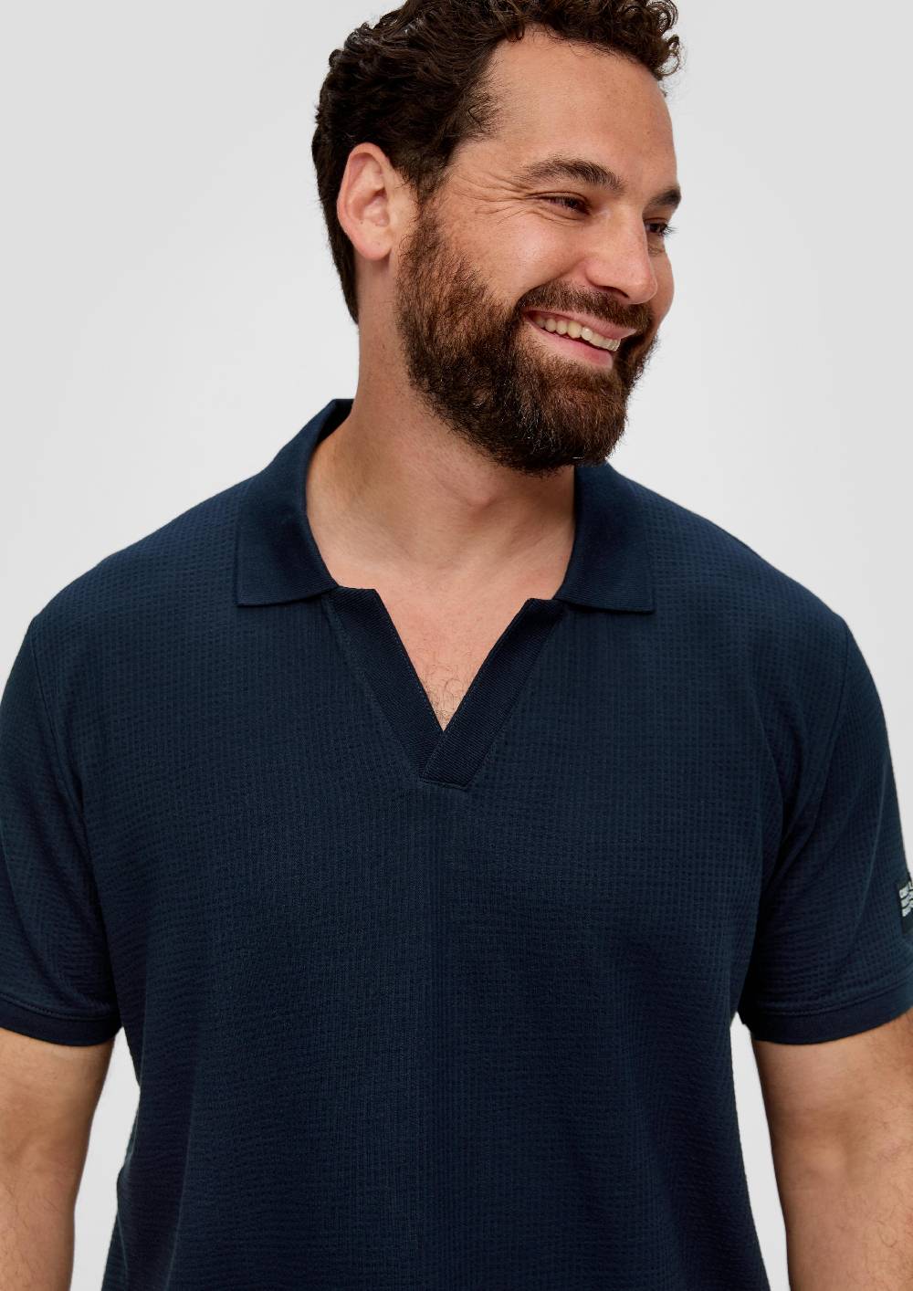 S.Oliver Poloshirt aus Baumwollstretch mit Applikation Hotsell