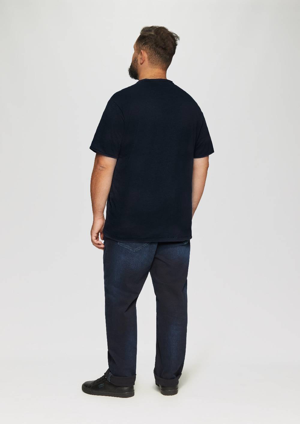 S.Oliver T-Shirt mit Flammgarnstruktur Schlussverkauf