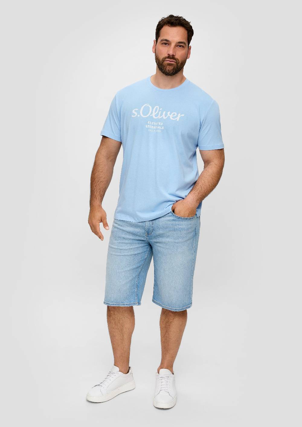 S.Oliver T-Shirt mit Label-Print Günstiger Verkauf